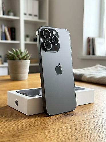 IPhone 15 Pro 256 ГБ, цвет Black Titanium (титановый) Ключевые