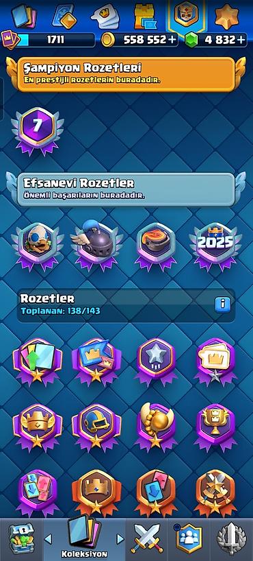 Kolleksiya kartları: Clash Royale hesabı Xüsusiyyətlər - Kral səviyyəsi/kartlar: çoxlu — 12