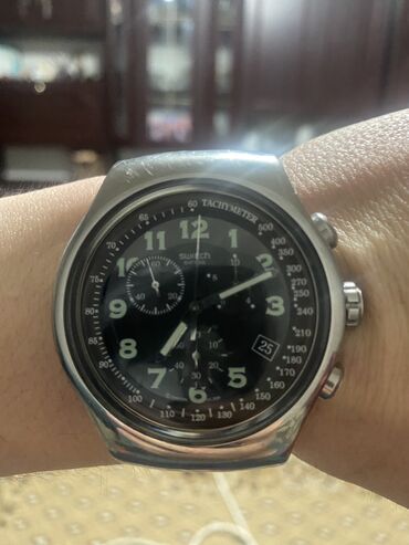 Swatch YOS 413— это мужские наручные часы! Водонепроницаемость корпуса