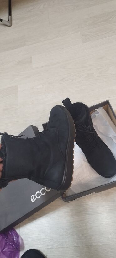Сапоги: Сапоги, 40, Ecco, Б/у, цвет - Черный, Платная доставка, Самовывоз — 2