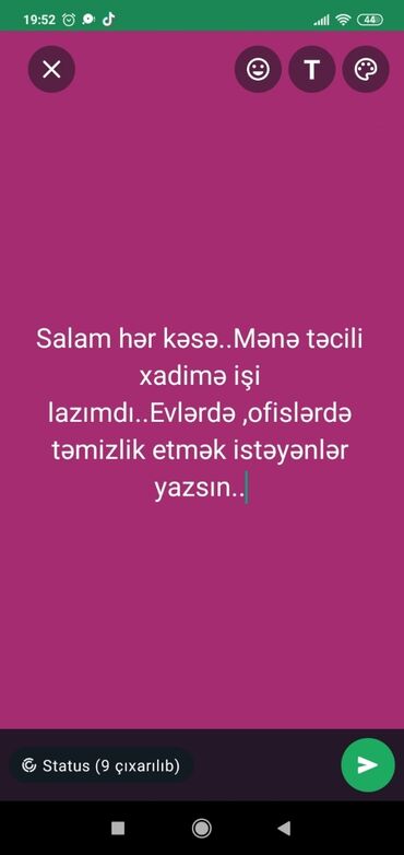 xadime işleri: Xadimə