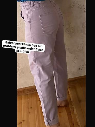 Брюки: Şalvar yeni kimidi heç bir problemi yoxdu satilir 5 azn. M-L ölçü — 5