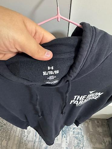 puma кофта: Мужская толстовка, XL, Under Armour, Б/у, цвет - Черный — 2
