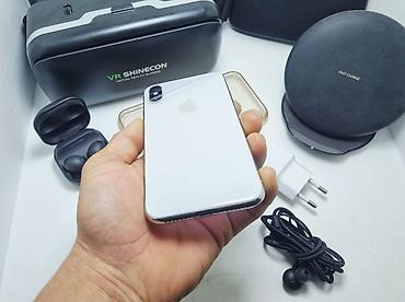 Apple iPhone: IPhone X, Б/у, 64 ГБ, Серебристый, Зарядное устройство, Чехол, Наушники, 100 % — 8