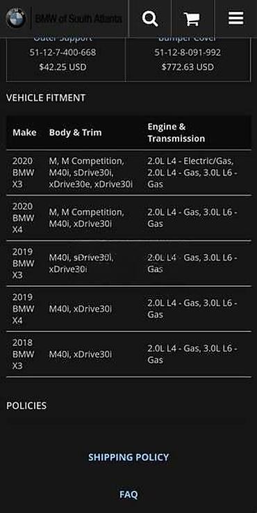 dim staklo: NOSAČ BRANIKA MAGLENKE ZA BMW X3, X4 | bmw x3 x4 nosač branika M bmw — 3