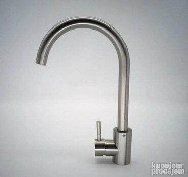 Kuća i bašta: Slavina za sudoperu ili lavabo INOX Jednoručna slavina sa dve cevi za