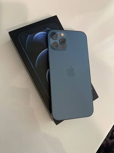 Apple iPhone: IPhone 12 Pro, Б/у, 256 ГБ, Pacific Blue, Коробка, 100 % — 1