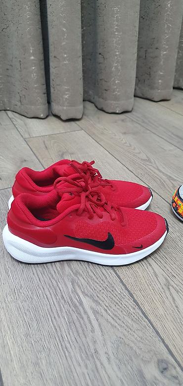 Детская обувь: Красные кроссовки Nike для детей - Модель: FB (ярлык на язычке на — 1