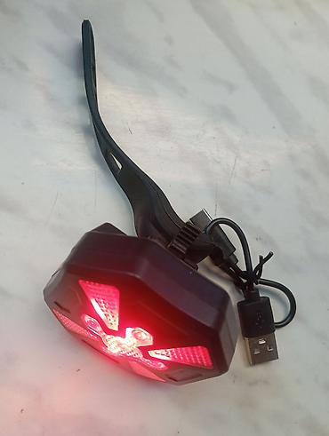 Velosiped aksesuarları: USB-dən şarj olunan velosiped arxa işığı - LED işıq mənbəyi: mərkəzdə — 11