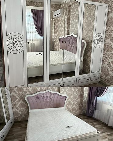 Ev üçün mebel: ✅Tecili dolab (eni 2 m) ve taxt satılır birlikde 400 AZN Matras — 1