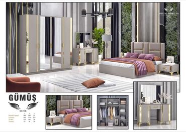 taxta kubu qiymeti: İkinəfərlik çarpayı, Dolab, Termo, 2 tumba, Türkiyə, Yeni