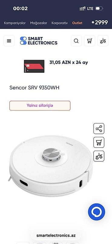 soliton tozsoran: Robot tozsoran Sencor SRV 9385WH / Sencor SRV 9350WH - Rəng: ağ — 2