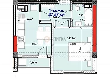 Продажа квартир: 1 комната, 38 м², Элитка, 3 этаж, Евроремонт at lalafo.kg — 2 Продажа квартир: 1 комната, 38 м², Элитка, 3 этаж, Евроремонт — 2