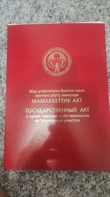 бишкек продаю дом село ак босого: 4 соток, Для бизнеса, Красная книга, Договор купли-продажи