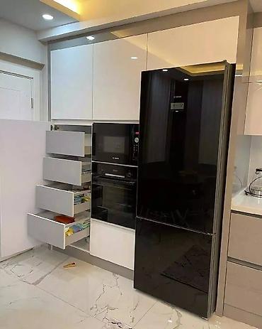 Sifarişlə mətbəx mebeli: Sifarişlə mətbəx dəsti, Özü çəkən petlələr, Mat laminat, Kredit yoxdur, Pulsuz çatdırılma, Rayonlara çatdırılma — 7