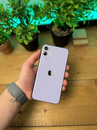 золотой номер телефона купить: IPhone 11, Б/у, 64 ГБ, Deep Purple, Зарядное устройство, Кабель, Коробка, 83 %