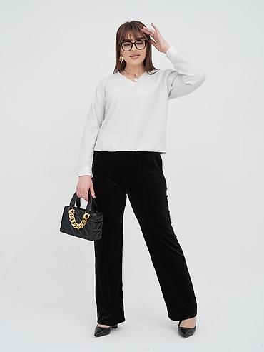 Блузки: Блузка из ткани с люрексом идеально дополнит ваш образ как деловой / — 5