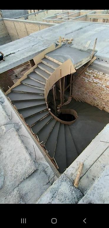 Бетонные лестницы: Бетонная лестница Для дома, Гарантия, Форма лестницы: Много-маршевая, Стиль: Хайтек — 39