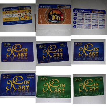 Kolleksiya kartları: Köhnə Kontur Kartları satılır. Kolleksiyonerlər üçün əla seçimdir — 2