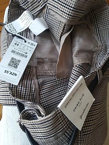 stradivarius torbe: Şalvar, Stradivarius, M, L, rəng - Qəhvəyi — 1