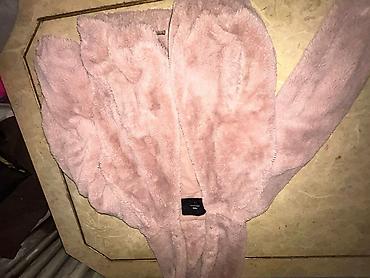 jılet: Xanım xəzli jilet – qızılı-çəhrayı (dusty pink) rəngdə - Yumşaq — 2