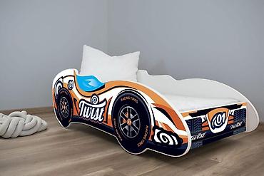 decije haljinice svecane: Dečiji krevet 140x70 cm (Formula 1) Twist Opis: - Dizajn u obliku — 1
