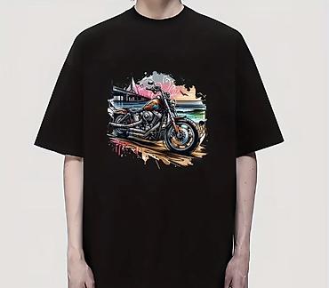 matsq: Motorcycle qrafik çaplı termal köçürmə aplikasiyası (T‑shirt/sviter — 3