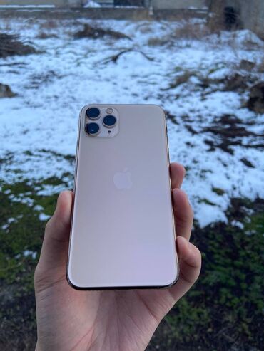 Apple iPhone: IPhone 11 Pro, Колдонулган, 64 ГБ, Алтын, Заряддоочу түзүлүш, Кабель, 86 %