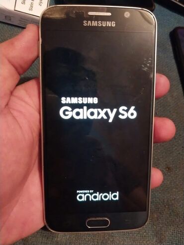Samsung: Samsung Galaxy S6, 32 GB, rəng - Göy, İki sim kartlı, Sensor, Barmaq izi