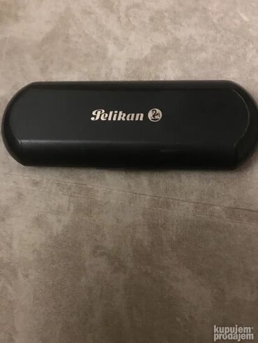 Ostali predmeti za umetnost i kolekcionarstvo: Vintage originalna Pelikan hemijska olovka Crna i zeleno crna Ulozak — 3