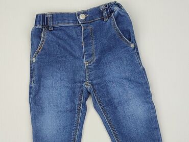 jeansy oryginalne: Spodnie jeansowe, Zara, 9-12 m, stan - Dobry