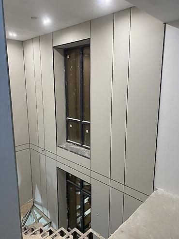 Фасадные сэндвич панели: Декоративные стеновые панели с скрытым стыком (рейки/фальшшвы) - — 1