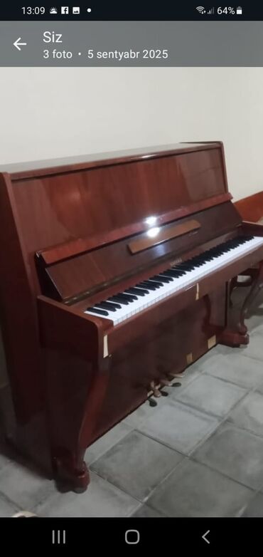 piano işlənmiş: ((3440))*Asya* Pionina '' Kavkaz" üç pedalidi. Tam işlək
