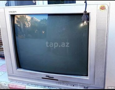 televizor işlenmiş: Televizor Super General. 54 ekran işləyir rəngli. Pultu yoxdur. Ünvan