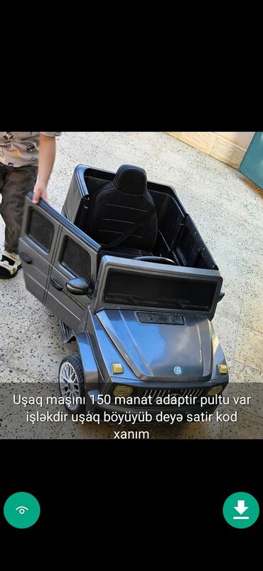 Uşaq üçün elektrik maşınları: Uşaq masinlari elektrikli masinlar matasikllar qiymetler melumatlar — 9