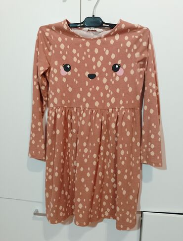 haljinice za devojcice h m: H&M, Midi, Dug rukav, 134-140