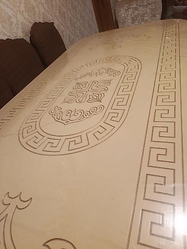 deniz mebel divan kreslo: Klassik üslubda geniş yemək dəsti - Dəst: iri ölçülü düzbucaqlı/oval — 4