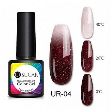 уф лак: Гель лак UR SUGAR - Термо и Глиттерные Цвета (7.5 мл) Цена указана за — 5