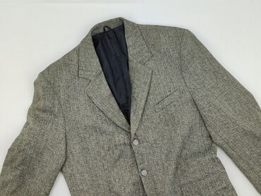 szorty męskie cropp: Męska marynarka wełniana w odcieniu szaro-zielonym z delikatnym