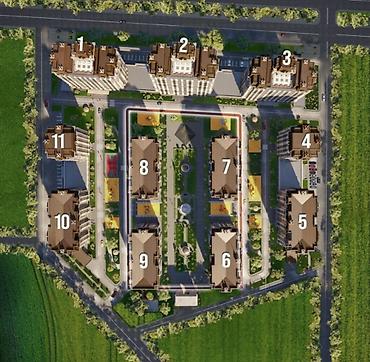 коктал: 1 комната, 48 м², Асанбай мкр Элитка, 8 этаж, ПСО (под самоотделку) — 7