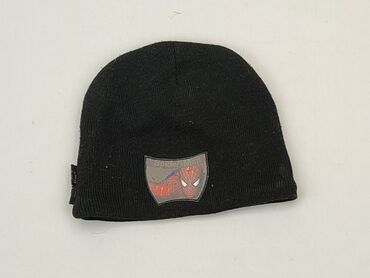 czarna czapka zimowa: Czapka, 9 lat, 55-58 cm, stan - Dobry