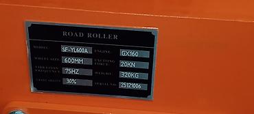kafel satisi: Kompakt vibro yol silindri – model SF-YL600A - Mühərrik: Honda GX160 — 4
