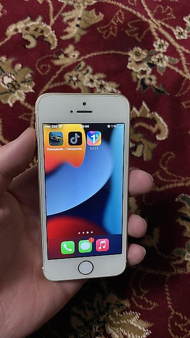 Apple iPhone: IPhone SE, Б/у, < 16 ГБ, Золотой, Чехол, 88 % — 8