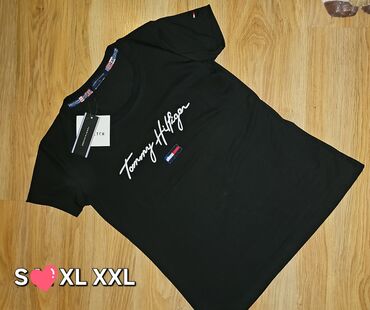 tommy hilfiger majice zenske: Tommy Hilfiger, Likra, bоја - Crna