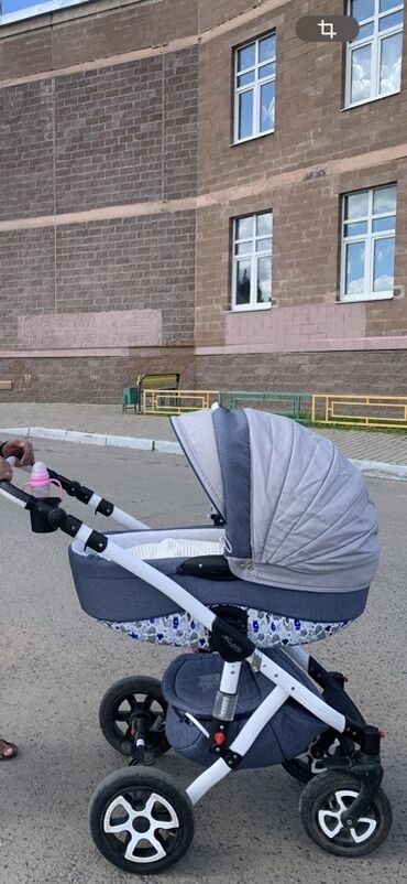 коляски для кукол: Балдар арабасы, түсү - Көгүлтүр, Колдонулган