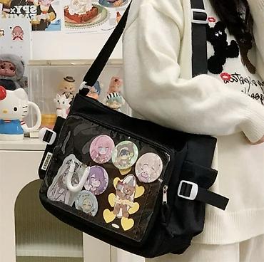 военные мешки: Сумка-мессенджер ita bag с прозрачным карманом для значков и декора — 2