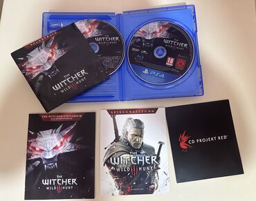 disk: Bütün komplekti 50 manat Witcher 3 ps4/ps5 oyun diski Witcher 3 elave