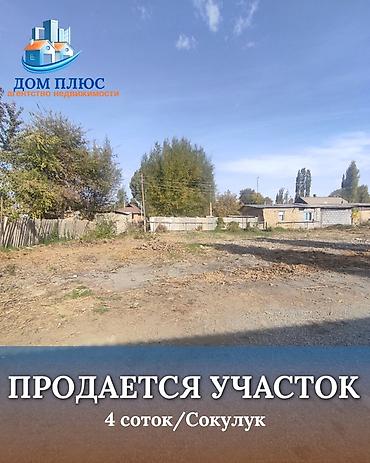 чон сары ой участок: 4 соток, Для строительства — 1