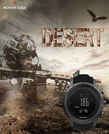 Классические часы: Часы NORTH EDGE DESERT мужские, высотомер, барометр — 14
