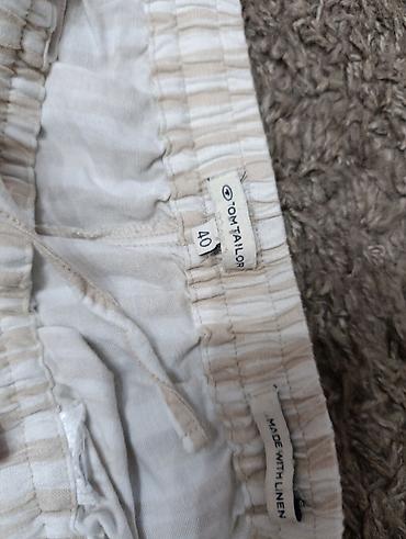 pull and bear helanke: TOM TAILOR ženske pantalone od lana, veličina 40. - Materijal: lan — 3